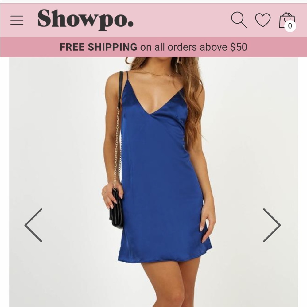 Showpo mean so much dress satin dress - Picture 3 of 4